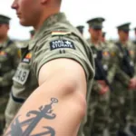 Tatuaże w wojsku - czy można je mieć? Sprawdź zasady!